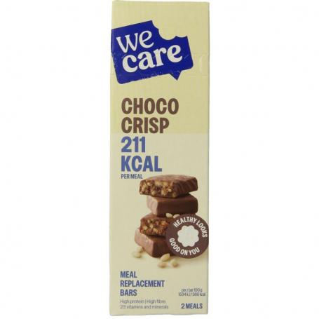 Meal replacement bars choco crisp van Wecare
