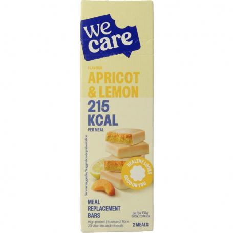 Meal replacement bars apricot & lemon van Wecare