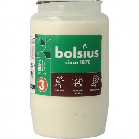 Herdenkingslicht nr 3 compo transparant van Bolsius