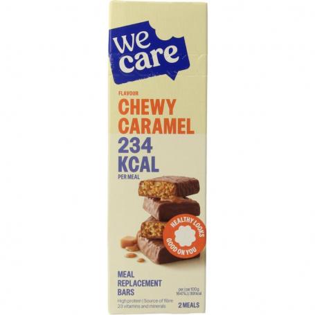 Meal replacement bars chewy caramel van Wecare