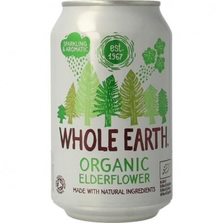 Sparkling elderflower bio van Whole Earth