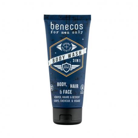 Bio for men only body, hair & face wash van Benecos