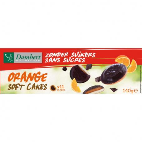 Soft cakes orange suikervrij van Damhert