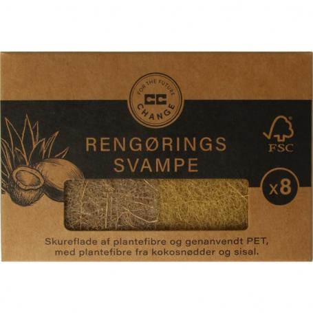 Kleine schuursponsjes plantenvezels uit kokosnoot van CC Hansen