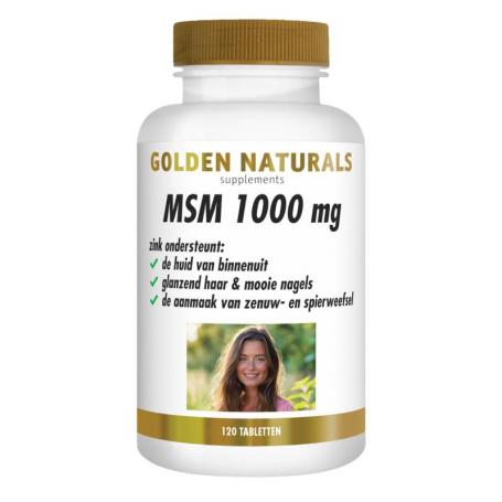 MSM (zink & bioperine) van Golden Naturals