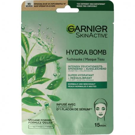 SkinActive tissuemasker hydra bomb groene thee van Garnier
