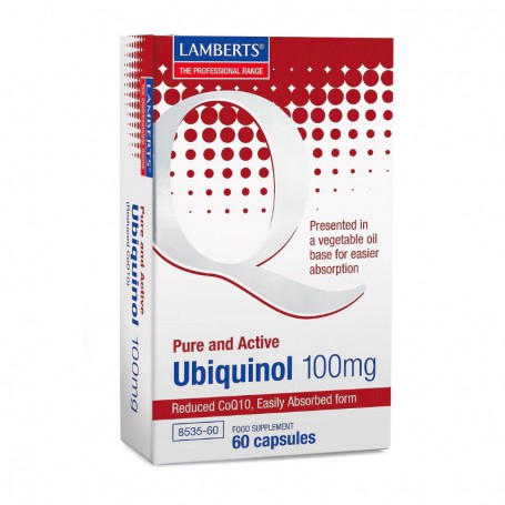 Lamberts Co enzym Q10 100mg Ubiquinol (60 capsules) van Lamberts