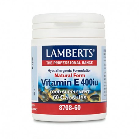 Lamberts Vitamine E 400IE natuurlijk (60 capsules) van Lamberts