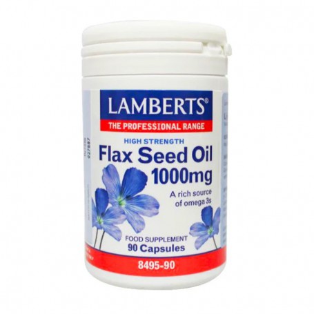 Lamberts Lijnzaadolie (flaxseed oil) 1000mg (90 capsules) van Lamberts