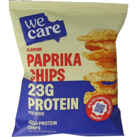 High protein paprika chips van Wecare