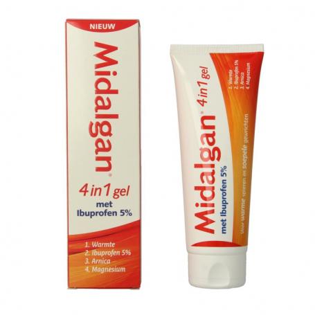 4 in 1 gel + 5% ibuprofen van Midalgan