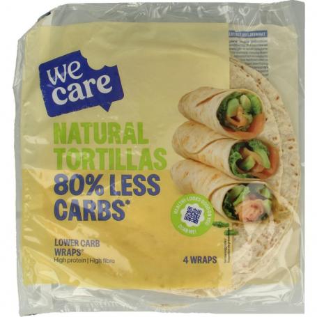 Lower kcal/carb natural tortillas van Wecare