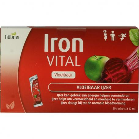 Hubner Iron vital vloeibaar ijzer 20x10ml van Hubner