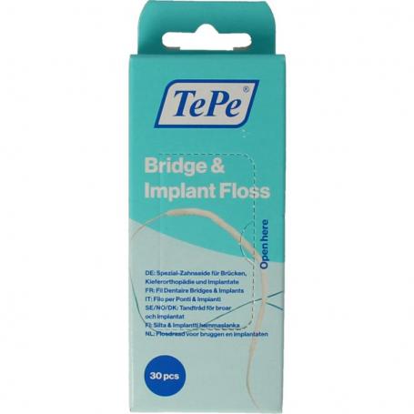 Bridge & implant floss van Tepe