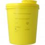 Naaldencontainer 1.7 liter geel gerecycled plastic van Uson Plast