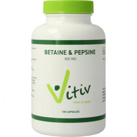 Betaine HCL & pepsine van Vitiv