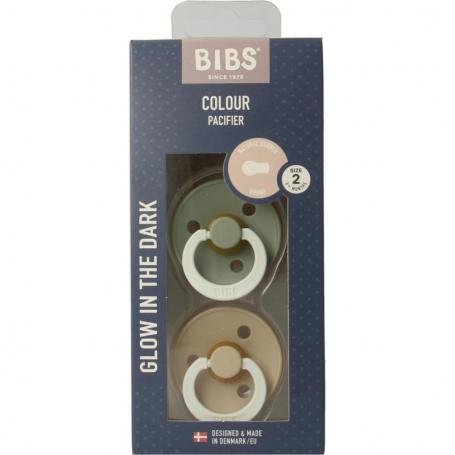 Fopspeen maat 2 sage vanilla night van Bibs