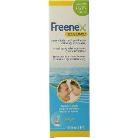 Seawater isotonic nasal spray van Freenex