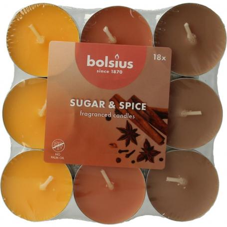 Geurtheelicht multi colour brick 18 sugar & spice van Bolsius