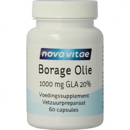 Borage olie 1000mg GLA 20% van Nova Vitae