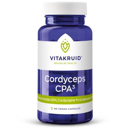 Vitakruid Cordyceps CPA3 mycelium extract 12:1 (60 capsules) van Vitakruid