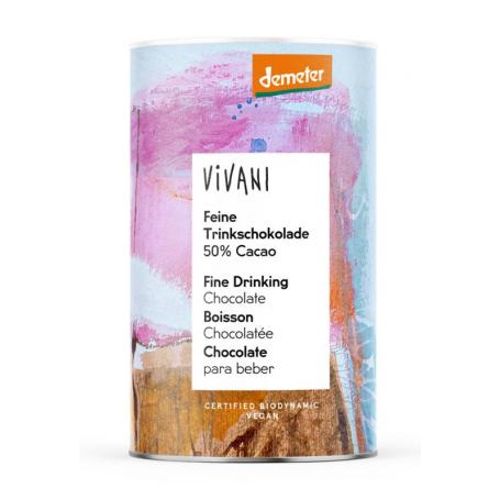 Hot chocolate drink Demeter 50% cacao bio van Vivani