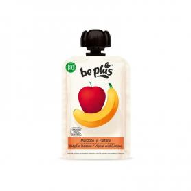Knijpfruit 100% apple pear apricot bio van Beplus