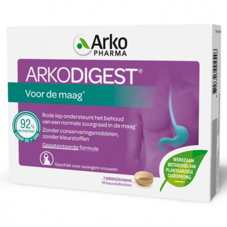 Arkopharma Arkodigest  (16 kauwtabletten) van Arkocaps