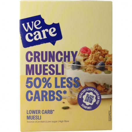 Lower kcal/carb crunchy muesli van Wecare