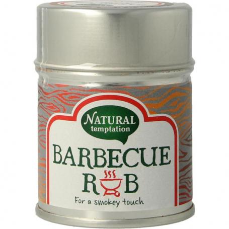 Barbecue rub blikje bio van Nat Temptation