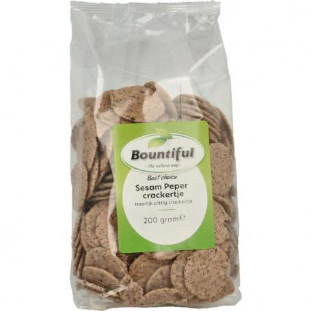 Sesame pepper cracker van Bountiful