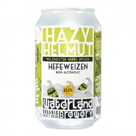 Hefe-weizen hazy Helmut 0,3% bio van Waterland