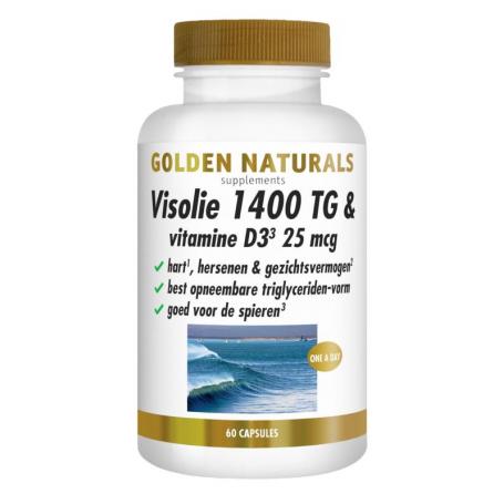 Visolie 1400 TG vitamine D3 van Golden Naturals