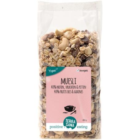 Muesli 40% noten & vruchten & zaden bio van Terrasana