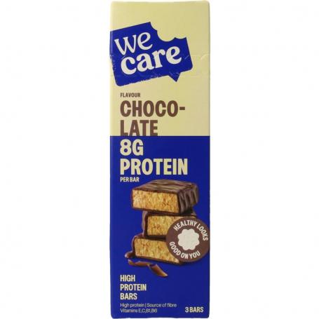 High protein bars chocolate van Wecare