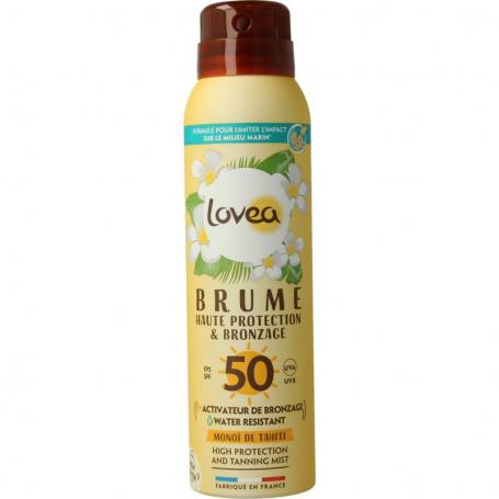 High protection & tanning mist SPF50 van Lovea
