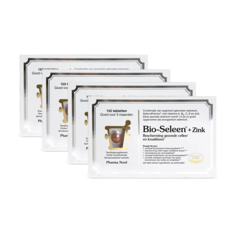 4x Pharma Nord Bio seleen & zink (150 tabletten) van Pharma Nord