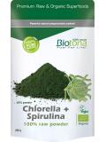 Chlorella & spirulina raw powder bio van Biotona