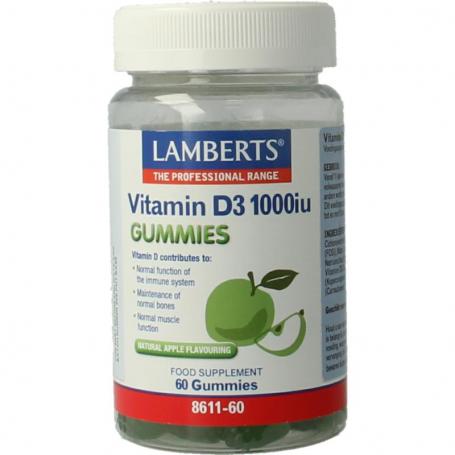 Vitamine D3 1000IE gummies van Lamberts