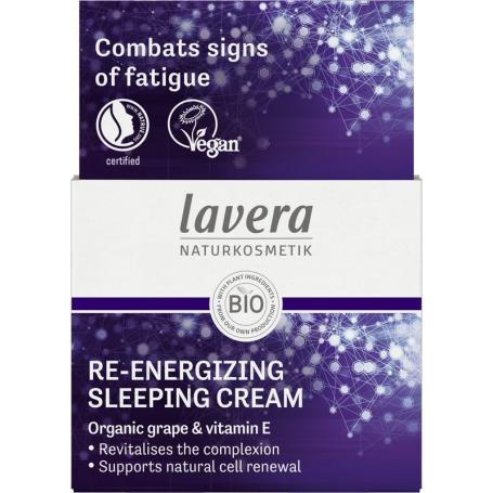 Re-Energizing sleeping cream nachtcreme bio van Lavera