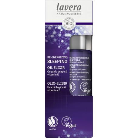 Re-Energizing sleeping oil elixir bio van Lavera