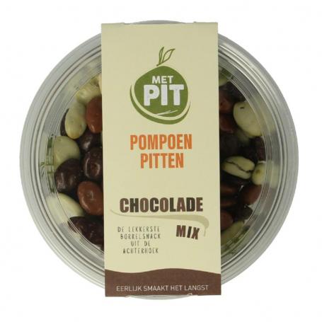 Pompoenpitten mix chocolade van Met Pit