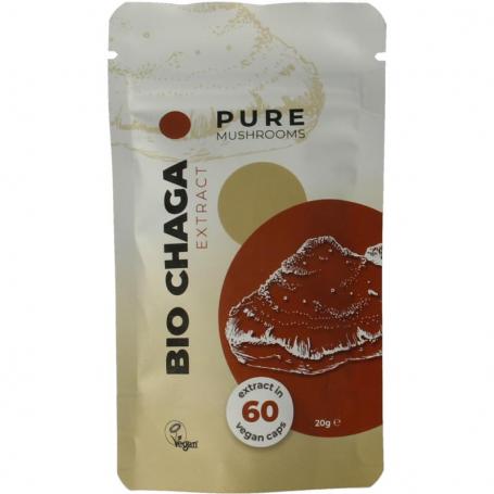 Chaga paddenstoel extract bio van Pure Mushrooms
