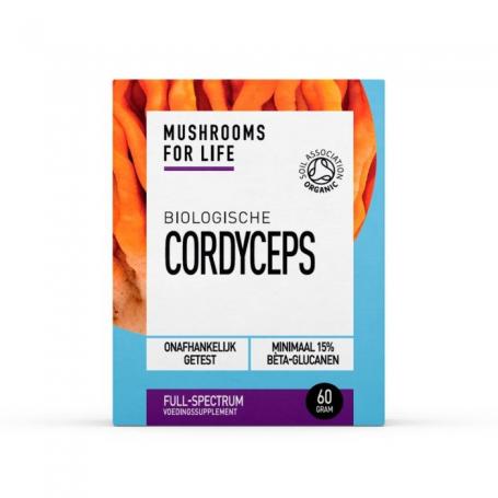 Cordyceps poeder bio van Mushrooms F Life