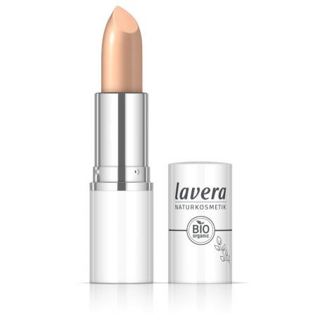 Lipstick cream glow peachy nude 04 van Lavera