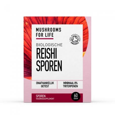Reishi sporen poeder bio van Mushrooms F Life