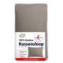 Kussensloop bamboo taupe 50x70 van Lucovitaal