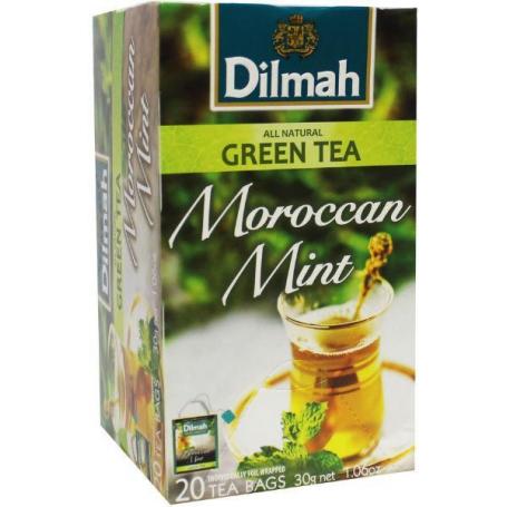 Moroccan mint green tea selection van Dilmah