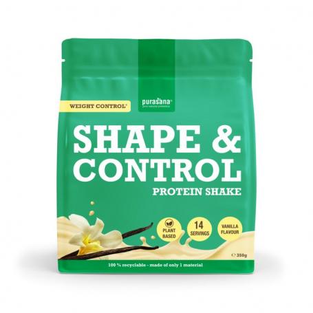 Shape & control plant protein vanille van Purasana