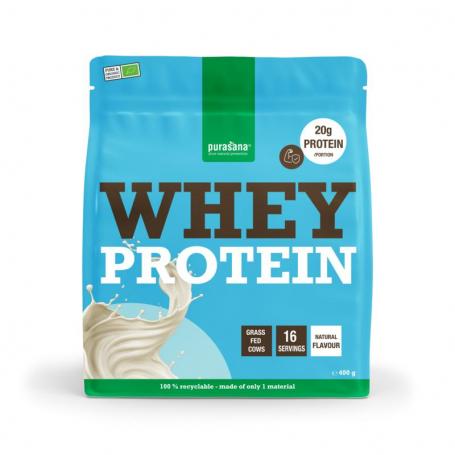 Purasana Whey Proteine Naturel Bio (400 gram) van Purasana
